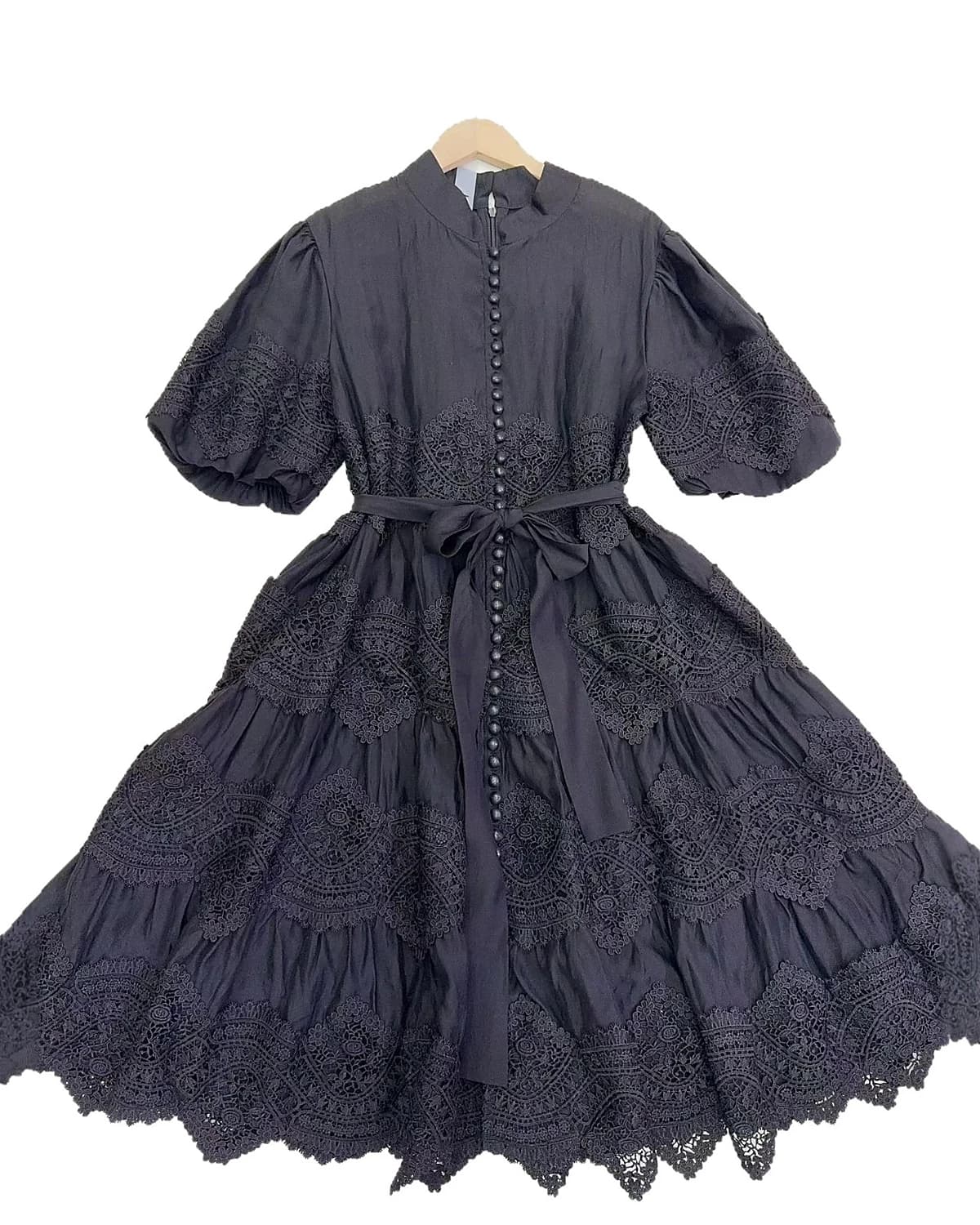 Waist-Cinching Lace-Up Dress, image 1