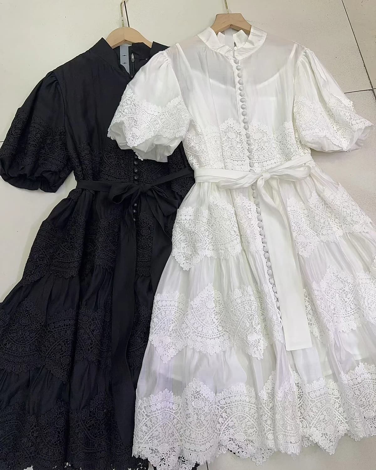 Waist-Cinching Lace-Up Dress thumbnail 3