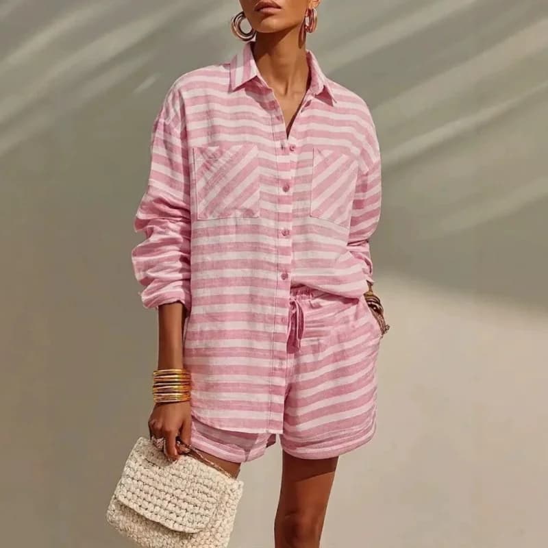 Women's Summer Casual Two-Piece Shirt Set — image 1